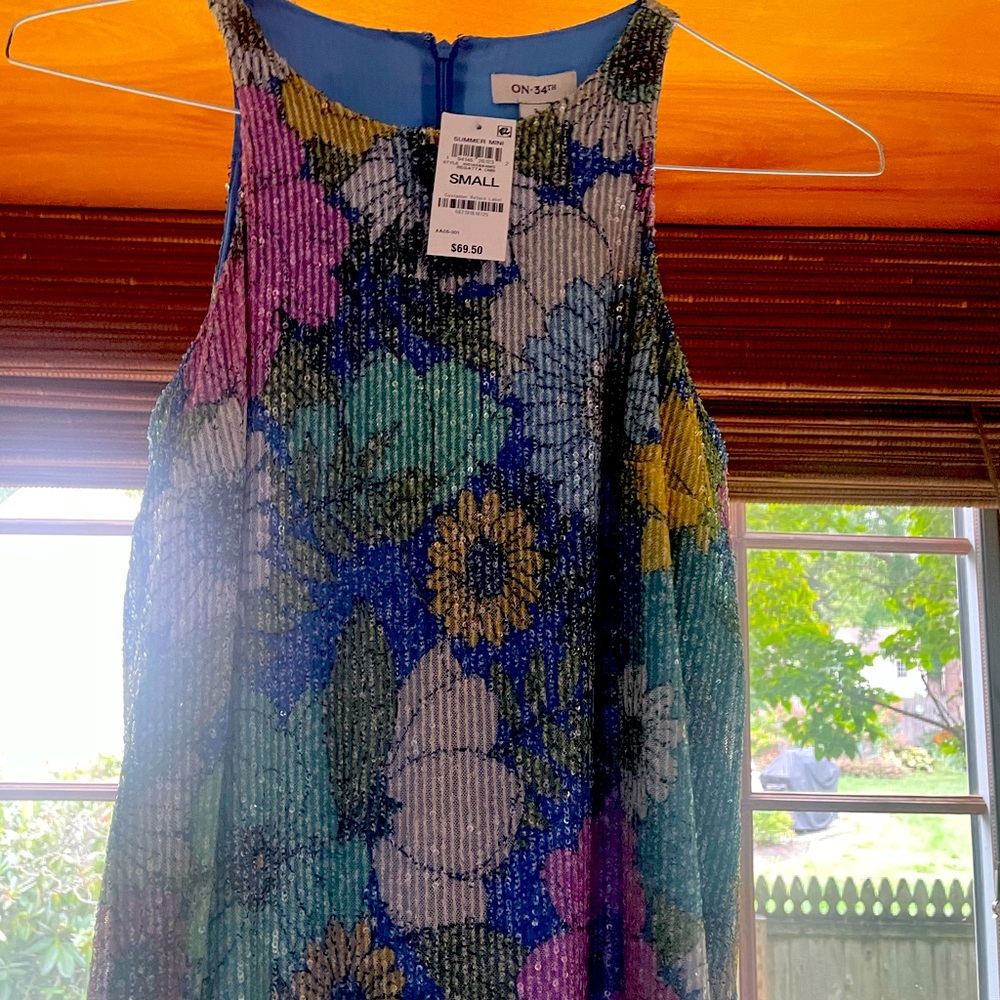 Brand new Floral Small Sleeveless Summer Mini Dress